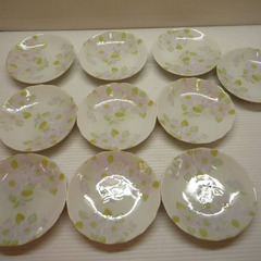 ☆▲美濃焼　彩花　小皿　花柄　径12cm　食器　皿　10枚　セットの画像