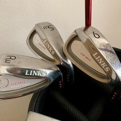 【受け渡し者決定 】【レディース】初心者用ゴルフクラブ&キャディバッグセット　ルコック　St.AndrewsLINKSの画像