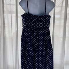 anatelierネイビー ドット柄 ドレス 38サイズ☆の画像