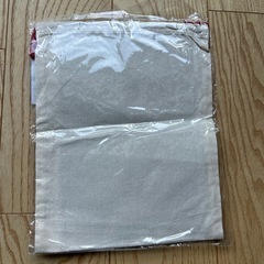 コーヒー刺繍の巾着の画像