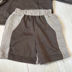 バイカラー　トレーナー上下の画像