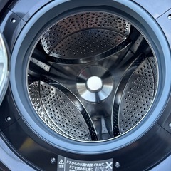 SHARP  ドラム式洗濯乾燥機 プラズマクラスター コンパクトタイプ 自動お掃除 洗濯7kg/乾燥3.5kg 左開き ES-S7H-WL 2023年製 の画像