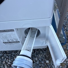 SHARP  ドラム式洗濯乾燥機 プラズマクラスター コンパクトタイプ 自動お掃除 洗濯7kg/乾燥3.5kg 左開き ES-S7H-WL 2023年製 の画像