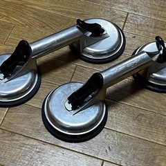 GLASS SUCTION PLATE 2個セット カップバキューム サクションリフター バキュームリフター 吸引器 ガラス持ち上げの画像