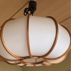 12/14山田照明　和風ペンダントライト　和風照明　木製　和紙の画像