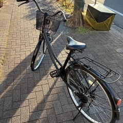 【整備品】26インチ自転車　ブラック  ￥7000の画像