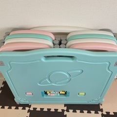 WEIMALL ベビーサークル 扉付き ドアロック 折りたたみの画像