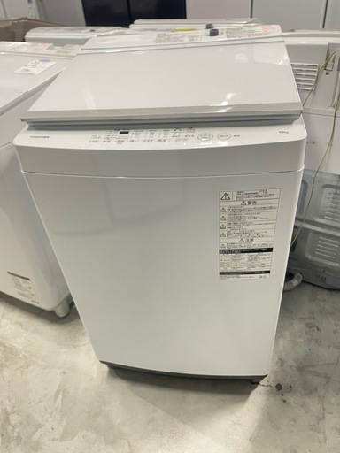 北九州市内配送無料　保証付き 東芝全自動洗濯機 ピュアホワイト AW-10M7 [洗濯10.0kg /簡易乾燥(送風機能) /上開き]