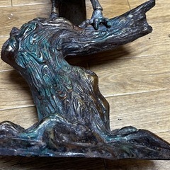 金属工芸 タカ 鷹 鷲 置物 金属製 インテリア 縁起物 鳥の画像
