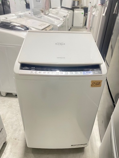北九州市内配送無料　保証付き 日立 9．0kg洗濯乾燥機 オリジナル ビートウォッシュ ホワイト BW-DV90AE4