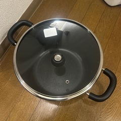 ニトリの寸胴鍋 直火 IH 両対応の画像