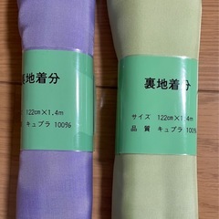 新品未使用　淡い色の裏生地、キュプラ100%の画像