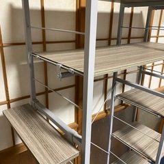 【美品】棚付きハンガーラックの画像