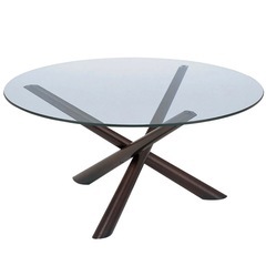 12/21まで【定価15,800円】ガラス　テーブル　ローテーブル　noce ノーチェの画像