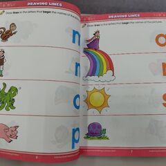 子供用英語ワークーシートブック。320ページの画像
