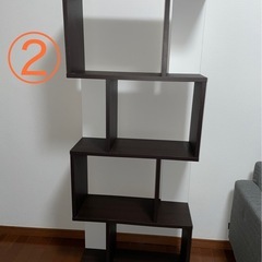 ☆取引決定商品☆東京インテリア　デザインラック　ダークブラウン　2個セットの画像