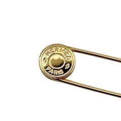 エルメス  ブローチ ゴールド  HERMES ピンブローチ アクセサリーの画像
