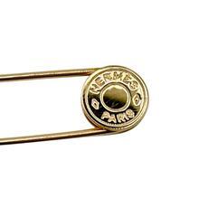 エルメス  ブローチ ゴールド  HERMES ピンブローチ アクセサリーの画像