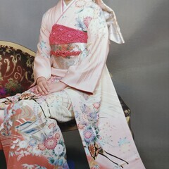 振り袖と、帯の画像