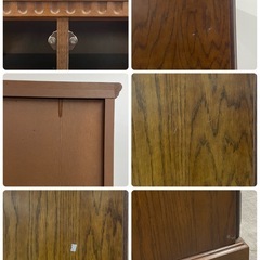 SNT1305 ATLANTA アトランタ 本棚 書棚 飾り棚 ガラス扉 キャビネット ブックシェルフ 天然木の画像