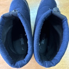 モズ　moz スノーブーツ　Lサイズ　24cm紺色の画像