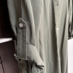 BANANA REPUBLIC XSサイズ カーキ系 ワンピース　サイズSや細身のMの方でもの画像