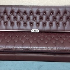 ヴィンテージ風ソファ 3人掛けの画像