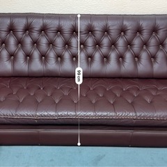 ヴィンテージ風ソファ 3人掛けの画像