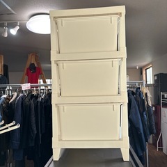 早い者勝ち︎︎✊🏻‪可愛い収納ケース♥️3段ボックスの画像