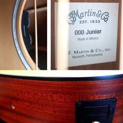マーチンのエレアコ　Martin　000CJR-10E Natural（保証期間残あり）の画像