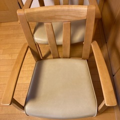 カリモク　ダイニングチェア　2脚セットの画像