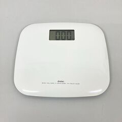 stp-3642　ドリテック　デジタル　体重計　BS-157　dretec　白　ホワイト　コンパクト　ボディスケール　ヘルスメーター　最大軽量150kg　健康管理の画像