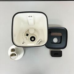 stp-3643　エルズ　ヒュミディファイアーミニ　プラス　LS-HFP2521　ブラック　加湿器　アロマオイル対応　タッチパネル式　リモコン付き　抗菌カートリッジ付き　適用床面積7畳　連続使用時間約10時間　ハイブリット式　アロマ加湿器　乾燥対策の画像