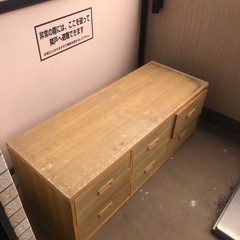 引越し処分。木製棚。衣装タンス？の画像