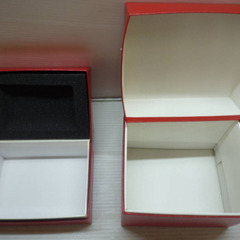 ☆▲Baccarat　バカラ　赤いボックス　ケース　空箱　ブランド箱　ブランドケース　箱　ボックス　赤　2個セット　cの画像