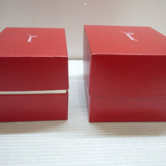☆▲Baccarat　バカラ　赤いボックス　ケース　空箱　ブランド箱　ブランドケース　箱　ボックス　赤　2個セット　cの画像