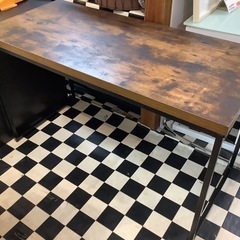 【リサイクルサービス八光】幅120㎝　ニトリ　デスク Nステイン　PCデスクセットの画像