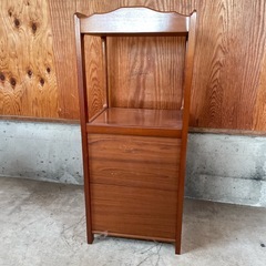 電話台　収納棚の画像