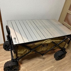 【WAQ 】キャリーワゴン・アルミテーブル大容量106L・大型タイヤ・耐荷重150kgの画像