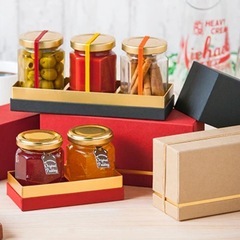 ギフトボックス ジャム用3本 クラフト 48個の画像