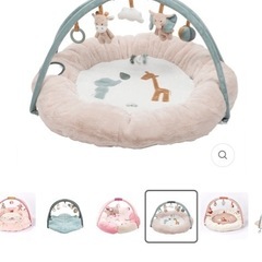 ベビープレイマット 美品  ナチュー プレイジム 出産準備品の画像