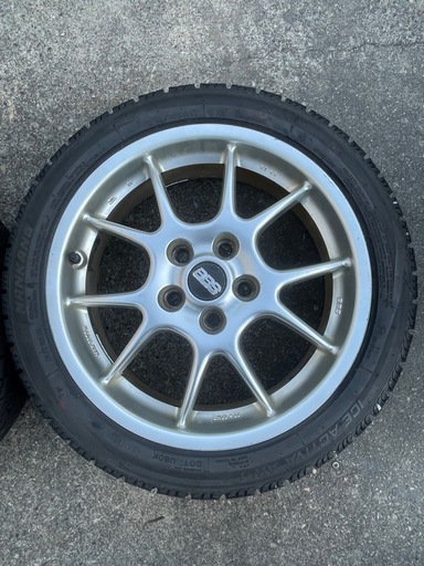 【BBS 17インチ 7J 5穴 114.3スタッドレスタイヤ付き 2本セット Made in Germany】