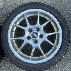 【BBS 17インチ 7J スタッドレスタイヤ付き 2本セット Made in Germany】の画像
