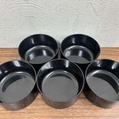 【お売りします】未使用 和食器 桶 飯椀 汁椀 蓋つき 杓文字付きの画像