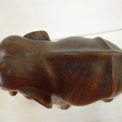 ☆▲象の置物　木彫りの象　木製　風水　アジアン　インテリア　オブジェ　置物　飾り　像の画像