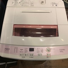 AQUA 全自動電気洗濯機　AQW-KS6F 2018年製　動作品の画像