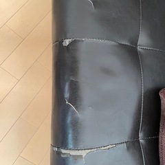 レザー調ソファー中古の画像