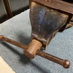 ナベヤ ERON No.125 エコノミーバイス 口幅125㎜ 5インチ 万力 作業 固定 締め付け 工具 中古品 ③の画像