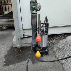 水中ポンプ｜屋外排水・揚水用｜現状品・電源プラグ欠損ありの画像