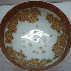 ☆▲杯洗　骨董　アンティーク　古伊万里？　伊万里　器　染付　蝶々　花　高さ 16㎝　飾り　インテリア　eの画像